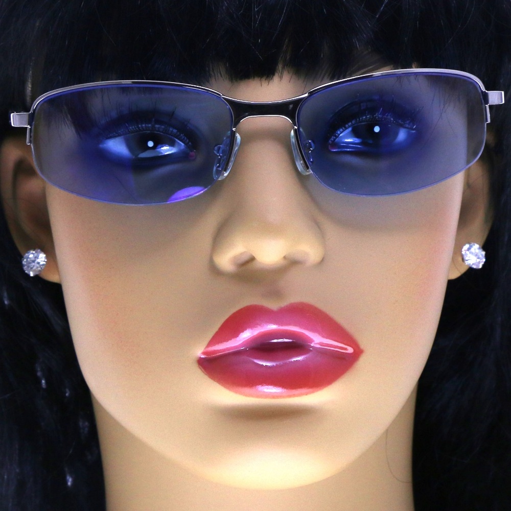 Liz Claiborne Silver-Tone Designer Semi-Rimless - Picture 1 of 7